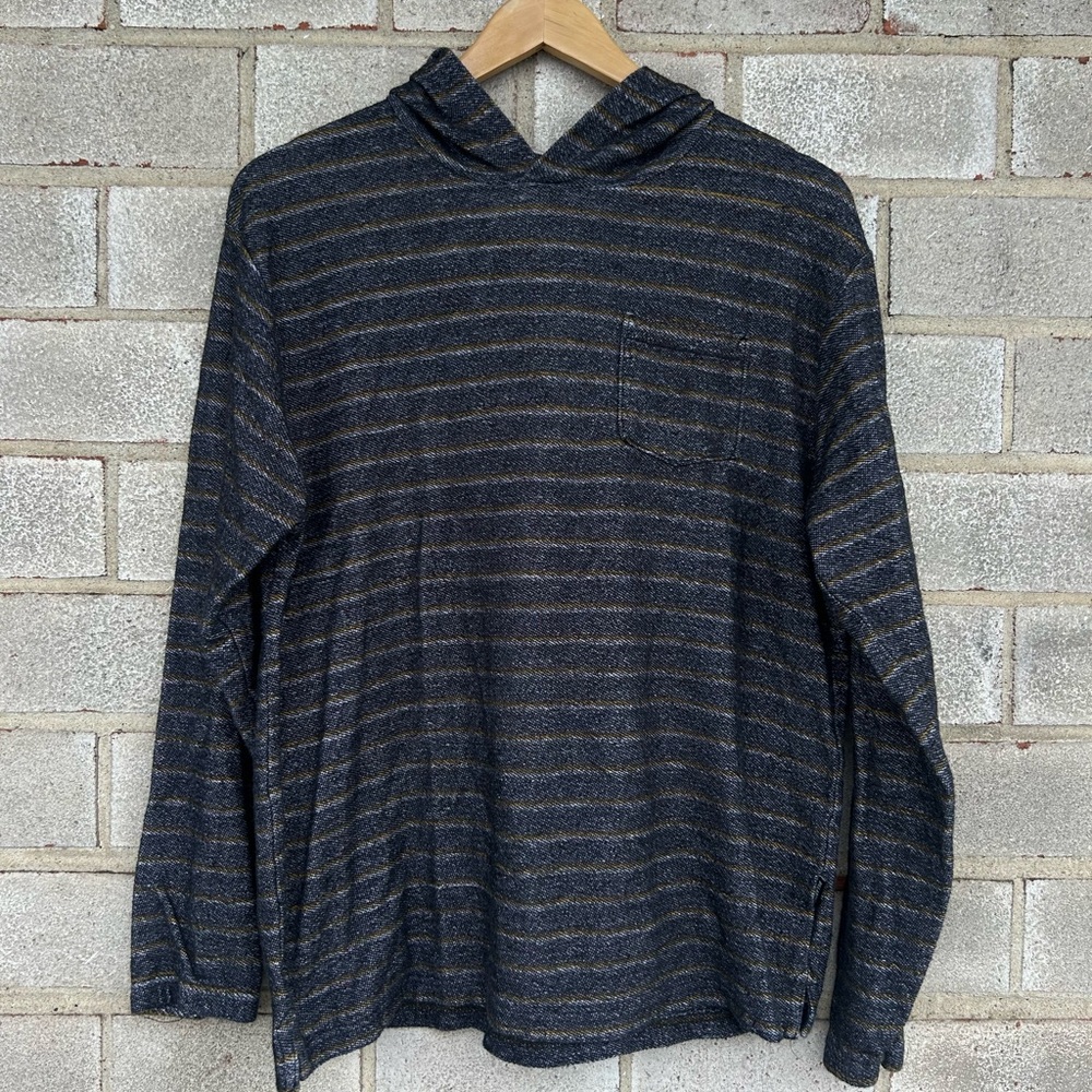 Billabong Striped Hooded Long Sleeve Shirt